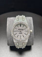 Luxury APT Hip Hop Silver Roman Dial Moissanite Iced Out Men's Watch